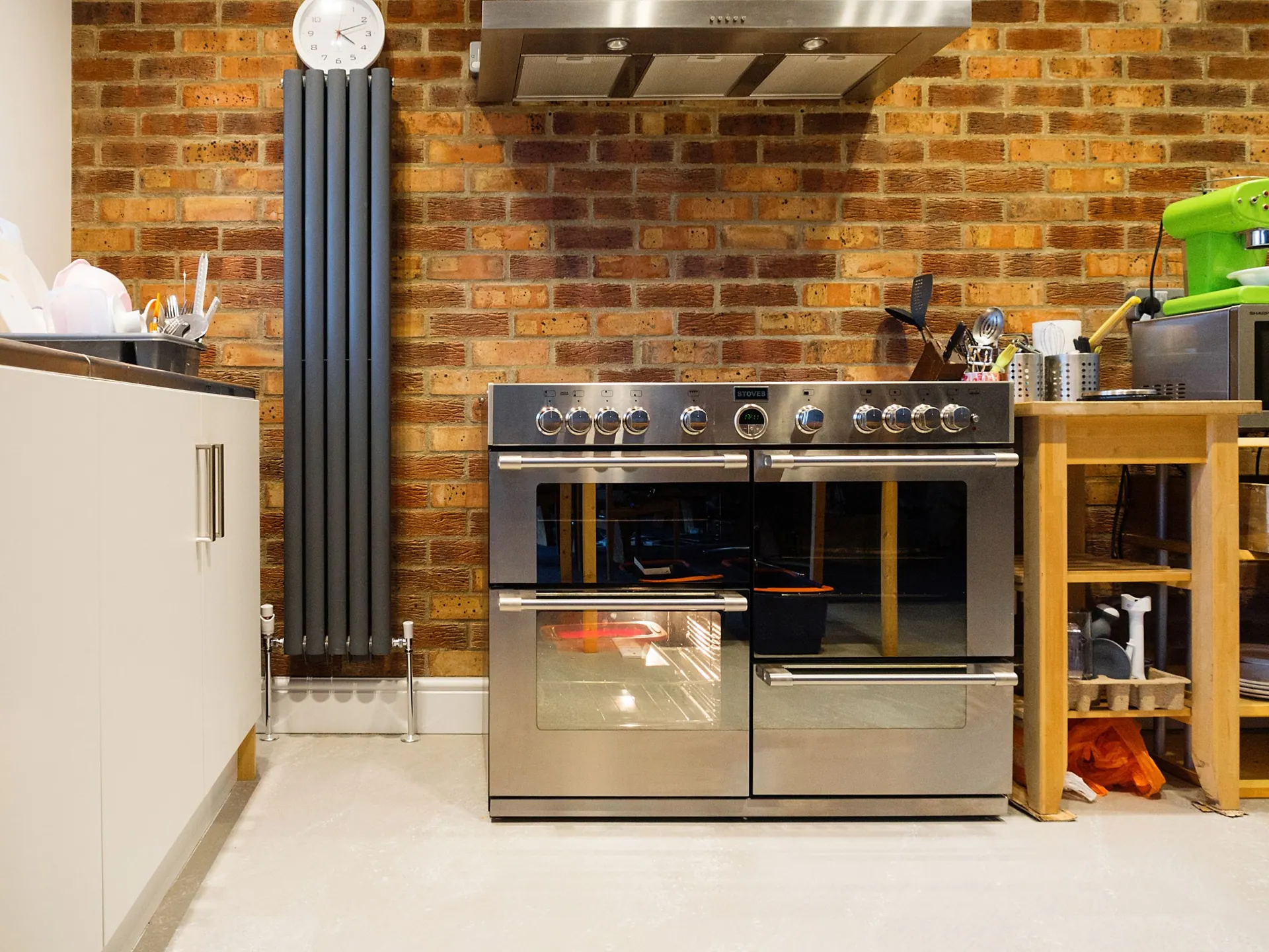 Keuken in de nieuwe aanbouw in Bussum-Zuid
